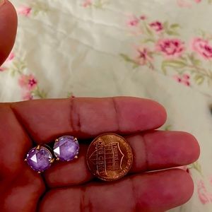 Kate Spade lavender clear stone’s earrings